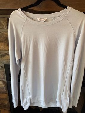 Danskin Pale Blue Lightweight Long-Sleeve Pullover